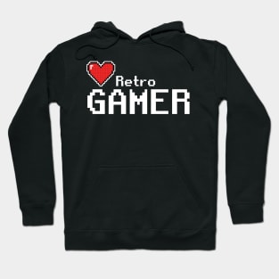 8 Bit Old School Gamer 16 Bit Gaming Retro Vintage Hoodie